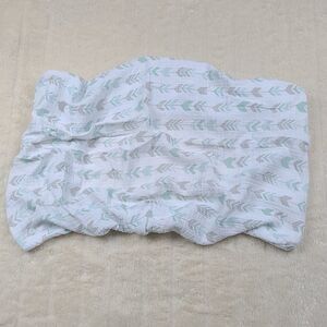 Stretchy White Arrow Printed Baby Diaper Changing Pad Fitted Sheet Cover Gray